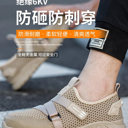 Breathable Indestructible Shoes Insulation 6KV Work Sneakers Summer Anti-puncture Safety Shoes Men Construction Footwear 2023-KarWorkwear