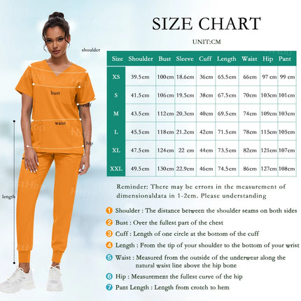 Scrub Sets Uniform Women Joggers Hospital Accessories Medical Surgical Gown Pharmacy Healthcare Work Wear Unisex Mens Scrub Soft-KarWorkwear