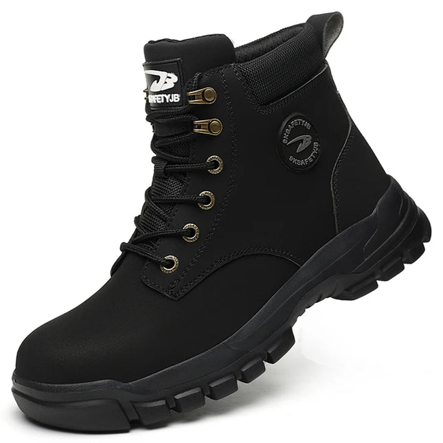 Men Protective Boots Steel Toe Shoes Anti-smash Anti-puncture Work Boots Safety Shoes Indestructible Winter Boots Waterproof-KarWorkwear