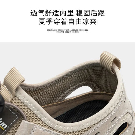 Safety Shoes Men Summer Breathable Work Sandals Men Anti-smash Anti-puncture Indestructible Shoes Work Sneakers Protective Shoes-KarWorkwear