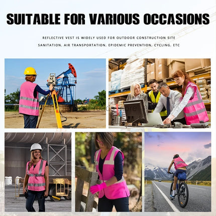 Reflective Safety Vest High Visibility Working Vest Signal Work Safety Jacket Signal Vest Strips Reflective Fabric Uniform-KarWorkwear