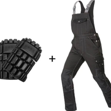 Welding Suit Working Bib Overalls Protective Work Dungarees Men Workwear Tooling Uniform Mechanic Multi-pocket Cargo Pants S-5xl-KarWorkwear