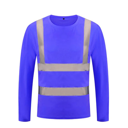 Reflective Shirt for Men Long Sleeve Work Shirt High Visibility for Night Working Hi Vis Safety Shirts Quick Dry