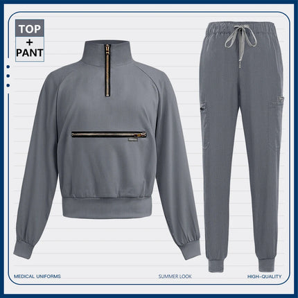 Summer Autumn Winter Long Sleeve Workwear Medical Scrub Set Nursing Uniform Nurse Surgical Uniform Beauty Clothes Women Workwear