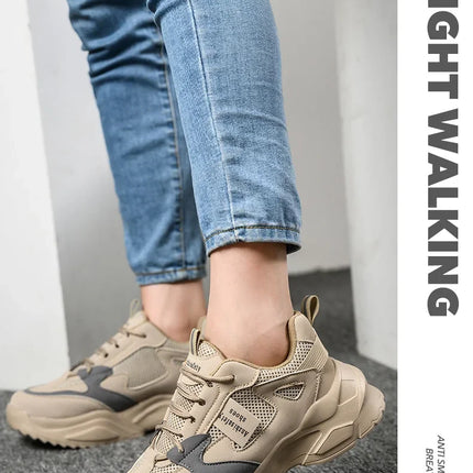 New Fashion 2024 Women's Safety Shoes Sneakers Women Anti-smash Anti-puncture Security Boots Protective Shoes Breathable-KarWorkwear