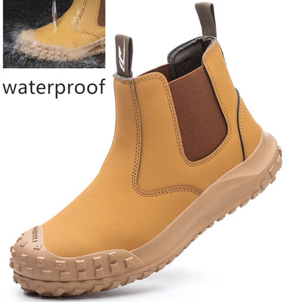 Scald-proof Electric Welding Shoes Plastic Toe Work Shoes Insulated Electrician Shoes Indestructible Industrial Male Wear Boots-KarWorkwear