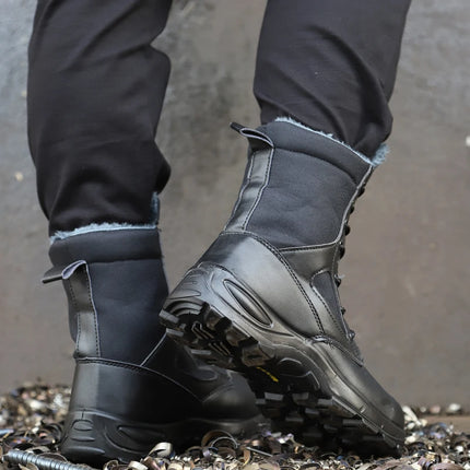 Men Work & Safety Boots Outdoor Boots Puncture-Proof work Shoes Anti-smash Desert Combat Boots Protective Shoes Steel Toe Boots-KarWorkwear