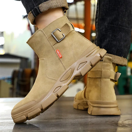 Scald-proof Electric Welding Shoes Plastic Toe Work Shoes Insulated Electrician Shoes Indestructible Industrial Male Wear Boots-KarWorkwear