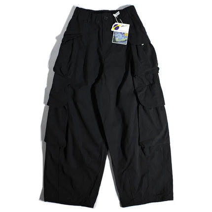 Heavyweight Wide Leg Workwear Trousers y Hong Kong Sle Multi-ket Loose Straight Casual ape Men's Pants