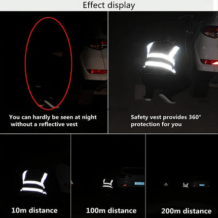 Reflective Safety Vest High Visibility Working Vest Signal Work Safety Jacket Signal Vest Strips Reflective Fabric Uniform-KarWorkwear