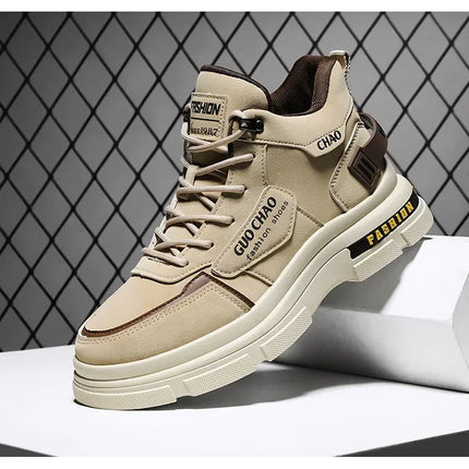 Mens Boots High Top Shoes Casual Winter Platform Designer Luxury Ankle Sport Chelsea Tactical Cowboy Work Safety Sneakers 안전화-KarWorkwear
