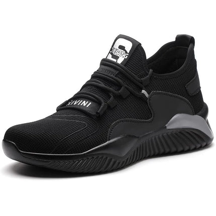 Security Casual Sneakers Men Shoes Work Boots Steel Toe Shoes Anti-smash Anti-puncture Indestructible Shoes Protective Boots-KarWorkwear