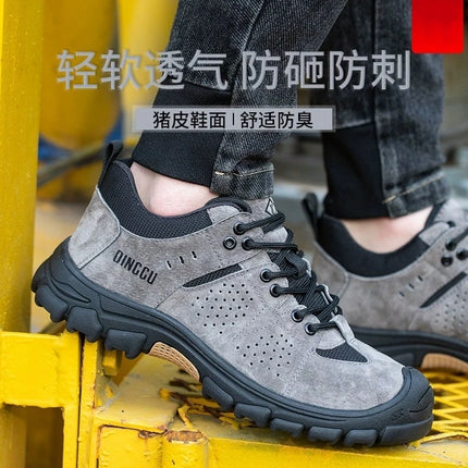 New Indestructible Shoes Work Sneakers Steel Toe Cap Safety Shoes Men Boots Anti-smash Anti-puncture Work Boots Security-KarWorkwear