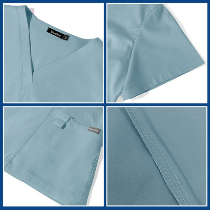 Short Sleeved Hospital Doctor Uniforms Spa Uniforms Dental Clinic Medical Scrubs Suits Pet Grooming Veterinary Nurse Accessories-KarWorkwear