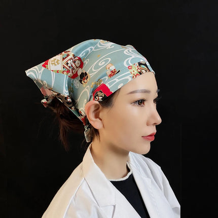 Japanese Chef Hat Kitchen Restaurant Waiter Sushi Caps Cuisine Cook Headscarf  Food Service Work Uniform Cap Pirate Hat-KarWorkwear