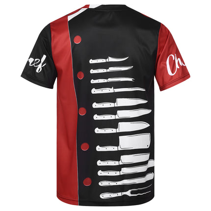 Unisex Restaurant Kitchen Chef Uniform Shirt Women Men Short Sleeves Chef Jacket Bakery Catering work Food Service Cook Top-KarWorkwear