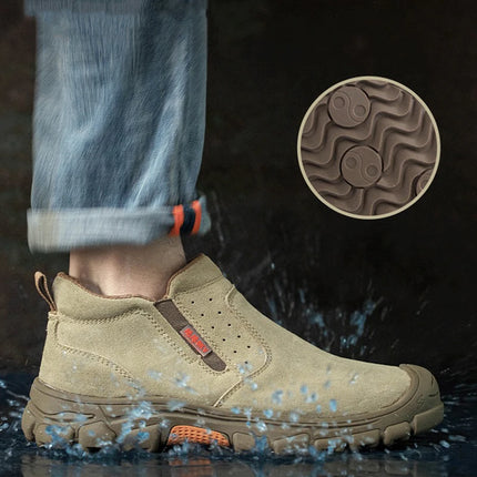Waterproof Work Boots Safety Composite Toe Shoes Men Anti-smash Anti-puncture Safety Shoes Anti-scald Welding Shoes Protective