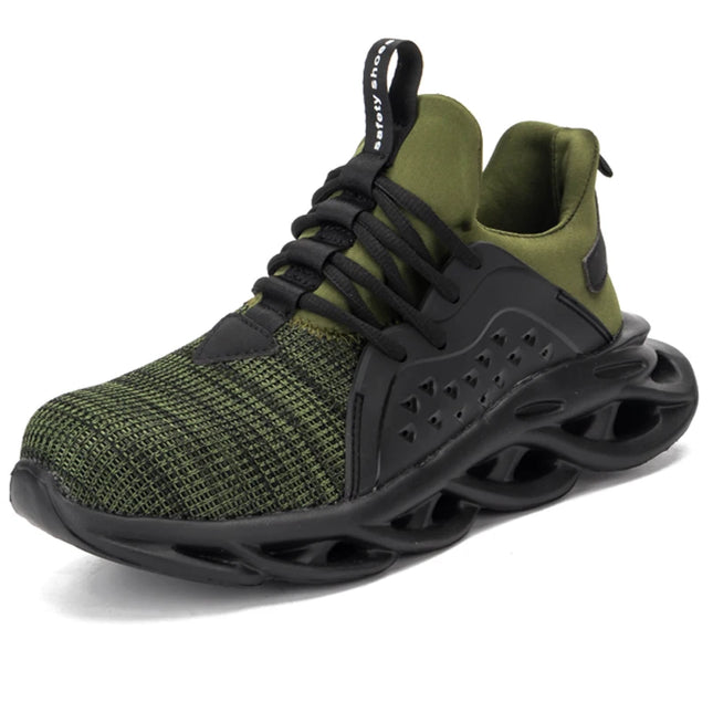 2024 Work Sneakers Men Indestructible Shoes Work Safety Shoes With Steel Toe Cap Puncture-Proof  Male Security Protective Shoes-KarWorkwear