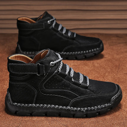Loafers Ankle Boots Male Sneakers Sports and Leisure Casual Sneaker Leather Shoes Men's Casual Shoes Work Boots for Men Fashion-KarWorkwear