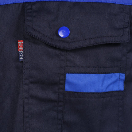 Men Women Short Sleeve Work Coat Workshop Shirts Motor Mechanic Uniform with Two-pocket T-shirts Man Workshop Overalls Top-KarWorkwear