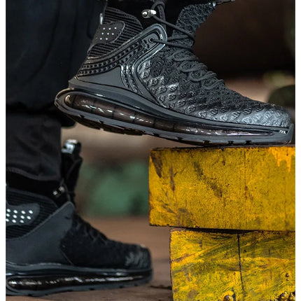 Plus Size 50 Fashion Safety Working Boots For Men High Quality Indestructible Construction Anti Smashing Shoes Sneakers Footwear-KarWorkwear