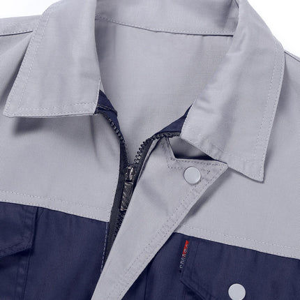 Men Women Short Sleeve Work Coat Workshop Shirts Motor Mechanic Uniform with Two-pocket T-shirts Man Workshop Overalls Top-KarWorkwear