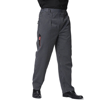 Chef Workwear Cook Pants Breathable Cargo Pantss Canteen Clothes  Catering Kitchen Work Loose Trousers Waist flanked by Elastic