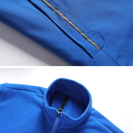 Reflective Jacket Waterproof and Warm with Dechable Fleece Linner 3 in 1 Hi Vis Windproof Workwear Jacket Men for Winter L-7XL