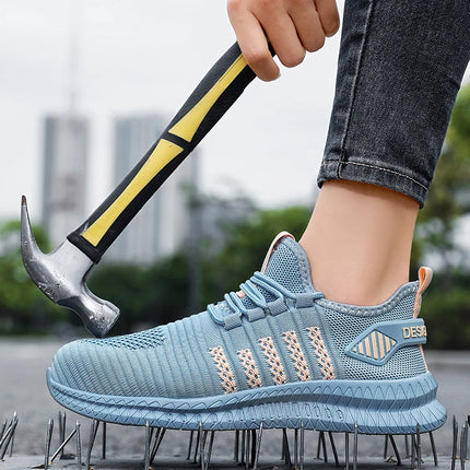 Women's Work Safety Shoes, Anti Impact Steel Toe, Anti Puncture, Wear-resistant Fashion Sports Shoes-KarWorkwear