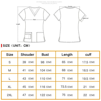 Men's Work Uniform Teeth Print Dentist Comfortable Short Sleeve Scrubs V-Neck Top Clinic Pharmacy Nursing Accessories Blouse New-KarWorkwear