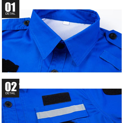 New Fire Fighter Suit Emergency Rescue Clothing Disaster Relief Coat Anti-static Wear-resistant Coverall Labor Work Uniforms-KarWorkwear
