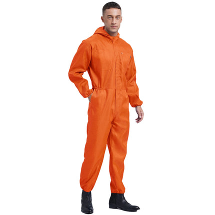 Mens Work Overalls Uniform Mechanics Workwear Lightweight Jumpsuits Long Sleeve Welding Suit Car Repair Workshop Coverall