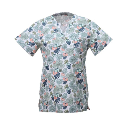 Pet Clinic Vet Work Uniforms Women Nurse Accessories Animal Printed Hospital Doctor Nursing T-Shirt Medical Scrubs Clothes Tops-KarWorkwear