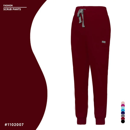 Unisex Jogger Pants Dentist Pants Solid Color Beauty Salon Nursing Men Jogging Pants Spa Uniform Pants Pet Medical Doctor Scrub-KarWorkwear