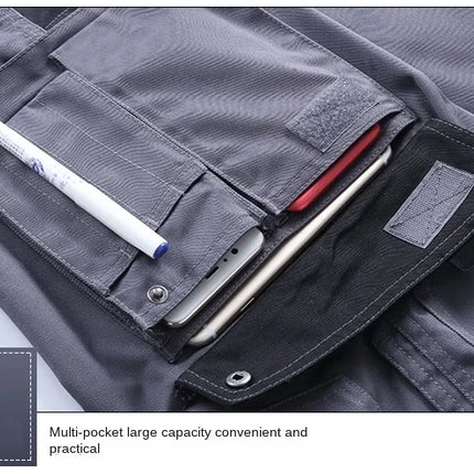 2026 New Work Clothes Men Construction Reflective Safety Coveralls Welding Suit Car Repair Workshop Mechanic Plus Size Clothes