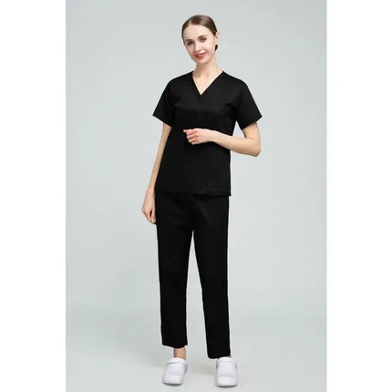 High Quality Scrubs Medical Uniforms Women Nurse Uniform Thin Breathable Medical Scrub Tops Elastic Scrubs Pants Doctor Workwear-KarWorkwear