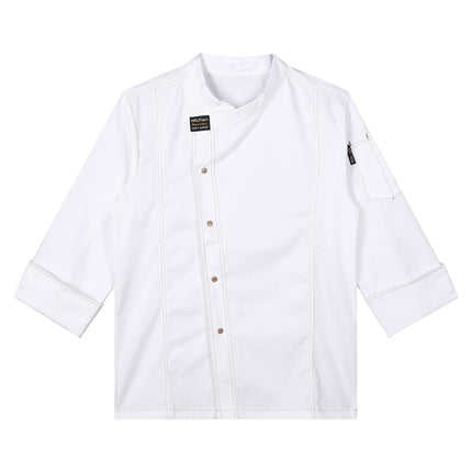 Men Women Kitchen Work Uniform Adult Unisex Chef Jacket Coat Cook Hotel Restaurant Canteen Cake Shop Cafe Shirt Staff Costume-KarWorkwear