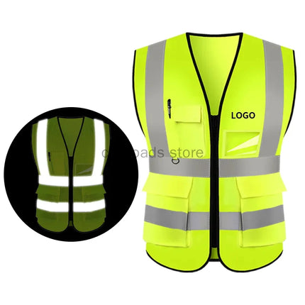 Uniform Work Reflective Clothing High Visibility Reflective Safety Vest Jacket Security Vest With Logo-KarWorkwear
