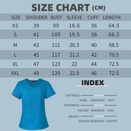 Medical Nurse Uniforms Nursing Scrubs Tops For Women Short Sleeve XXL Beauty Work Blouse Pockets Surgical Uniform Clinical Shirt-KarWorkwear