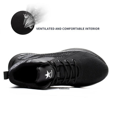 Work Boots Steel Toe Safety Shoes Men Women Work Shoes Sneakers Lightweight  Anti-Puncture Safety Shoes Men Indestructible Boots