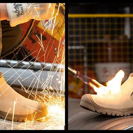 Scald-proof Electric Welding Shoes Plastic Toe Work Shoes Insulated Electrician Shoes Indestructible Industrial Male Wear Boots-KarWorkwear