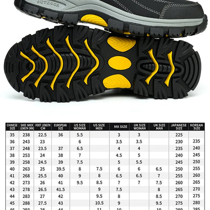 Men's Steel Head Safety Shoes Puncture And Smash Resistant Lightweight Sole Breathable Upper for Outdoor Workshop Work Shoes