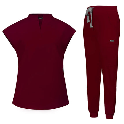 New Scrub Clothes Comfortable and Breathable Unisex Solid Color Top and Pants Set Medical Uniform Surgical Work Wear Wholesale-KarWorkwear