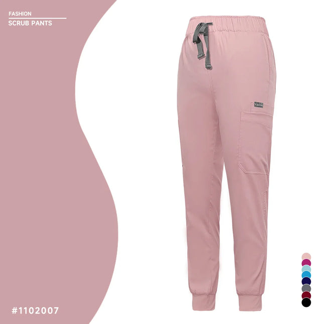 Unisex Jogger Pants Dentist Pants Solid Color Beauty Salon Nursing Men Jogging Pants Spa Uniform Pants Pet Medical Doctor Scrub-KarWorkwear