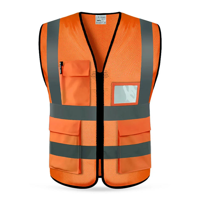 High Visibility Security Reflective Vest Multi-pocket Traffic Vest Miners Uniform Construction Workwear Outdoor Cycling Custom-KarWorkwear