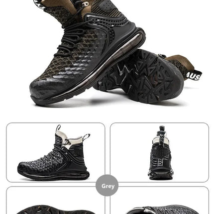 Plus Size 50 Fashion Safety Working Boots For Men High Quality Indestructible Construction Anti Smashing Shoes Sneakers Footwear-KarWorkwear