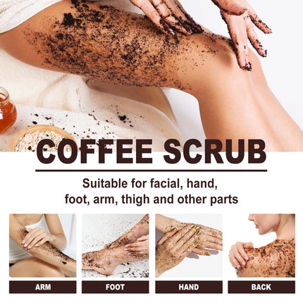 Coffee Scrub for Face Body Exfoliating Brightening Cleaning Dark Spots Removal Fade Melanin Pigmentation Whitening Scrub Cream-KarWorkwear