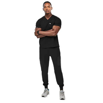 Clinical Green Gray Blue White Sanitary Dentist Medical Nursing Veterinary Surgical Uniform Men Work Wear Jogger Man Scrubs Set-KarWorkwear