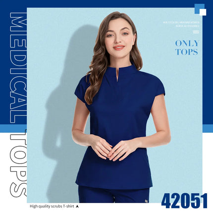 Pet Grooming Institution Scrubs Tops High Quality Spa Uniforms Unisex Stand Collar Work Clothes Medical Accessories Surgery Tops-KarWorkwear