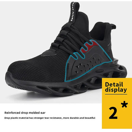 2024 Work Sneakers Men Indestructible Shoes Work Safety Shoes With Steel Toe Cap Puncture-Proof  Male Security Protective Shoes-KarWorkwear
